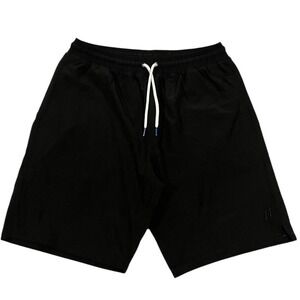 Mugsy Athletic Shorts Men's‎ M Black Lined Drawstring Stretch